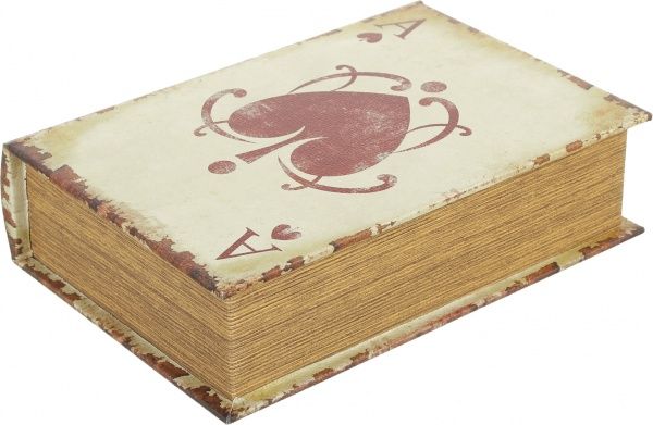 Скринька-книга Гральні карти 19х7х27 см