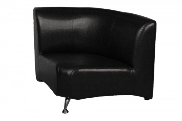 Диван-крісло кутовий МЕТРО КУТ гера-008-чорний 870x870x750 мм