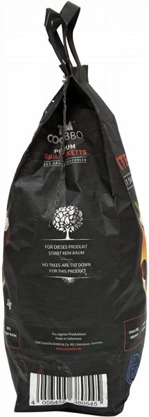 Брикети вугільні кокосові для барбекю 3 кг 38001