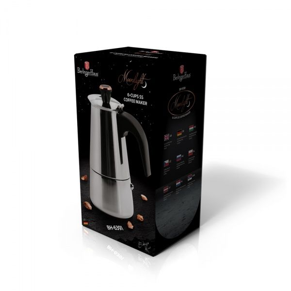 Кавоварка гейзерна BLACK SILVER Collection BH 6391 Berlinger