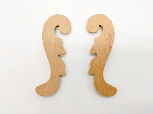 Декоративная панель деревянная угловая 2 шт, CN.26.90 29х90x7 мм 