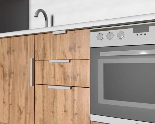 Меблева ручка профільна DC DV-002A/192 L-212 192 мм алюміній