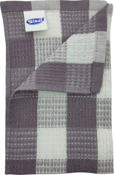 Рушник Клітинка 50x30 см сірий 