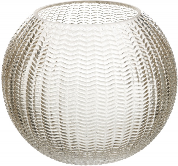 Ваза стеклянная Ball 19,7 см светло-зеленая 