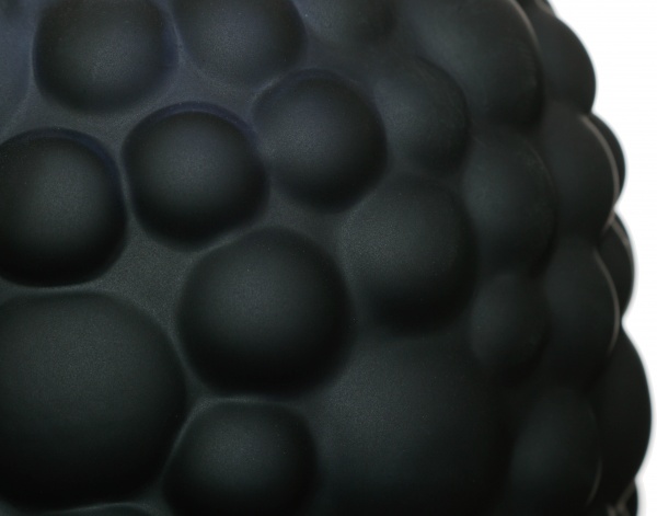 Ваза стеклянная Bubbles 24 см черная 