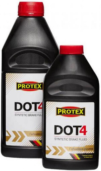 Гальмівна рідина Protex DOT-4 0,45л 