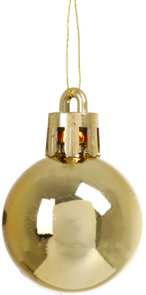 Набор елочных шаров золотой CAN201000 d30 мм 12 шт./уп. 