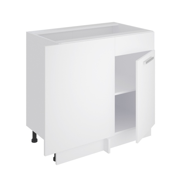 Тумба нижня кутова Аліна НЩ 100/85 білий/білий Сокме