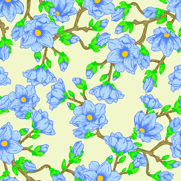 Салфетки столовые Luxy Голубая магнолия 33х33 см голубой с салатовым 18 шт.