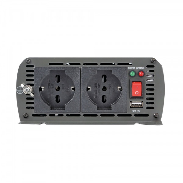 Инвертор автомобильный LAMPA 74515 1000W/2000w 12V/220V 