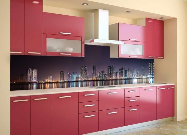 Наклейка на кухонный фартук Zatarga Ночное отражение Z180114 65x250 см