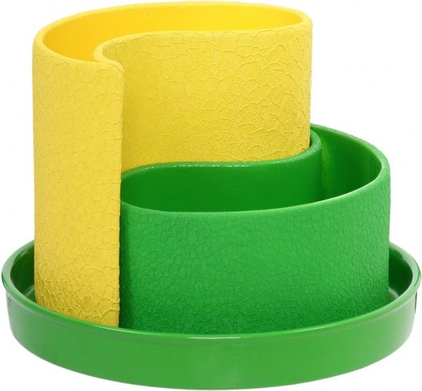 Горшок керамический Ориана-Запорожкерамика Капля шелк фигурный 7,3л (018-0-018) желтый 