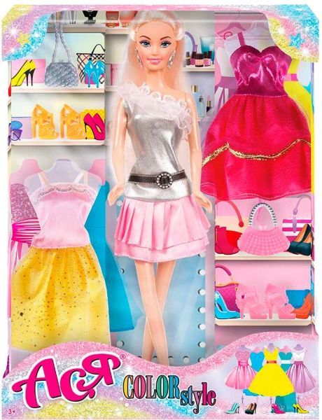 Кукла Ася блондинка с аксессуарами Яркий в моде