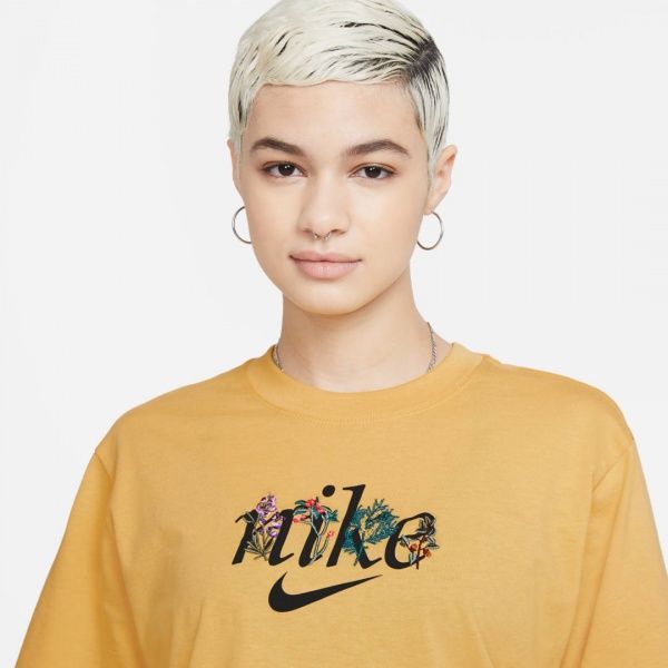 Футболка Nike W NSW TEE BOXY NATURE DD1456-761 р. XL жовтий
