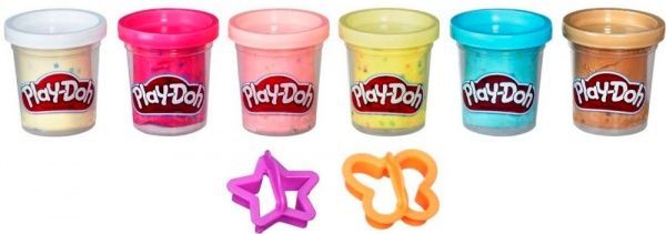 Набор пластилина Hasbro Play-Doh 6 баночек с конфетти (B3423) B3423