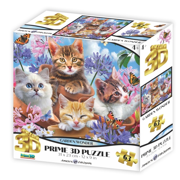 3D-пазл PRIME 3D 13736 Кошенята 63 деталі