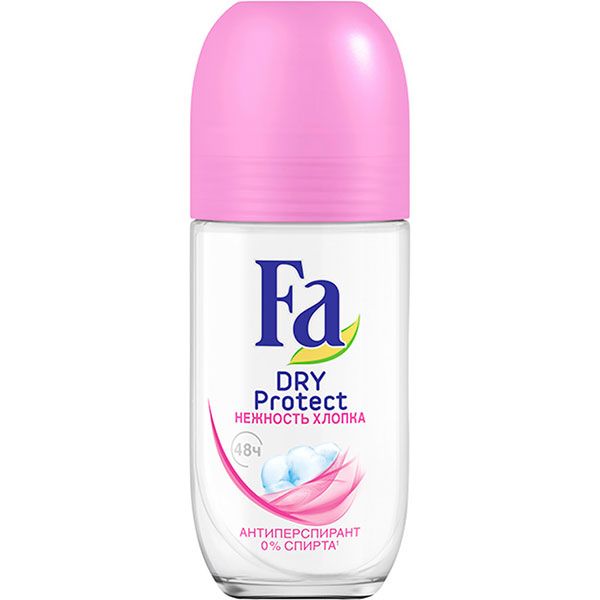 Антиперспірант для жінок Fa Dry Protect Dry Protect Ніжність бавовни 50 мл