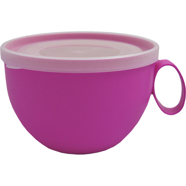 Чашка Алеана с крышкой в ассортименте 500 мл