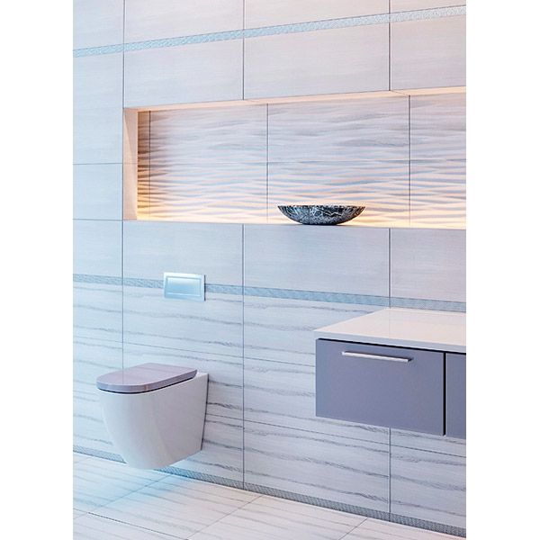 Плитка InterCerama Alba Сіра Світла 23x60 169 071 