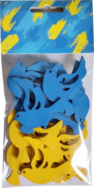 Наклейки из фоамирана Птицы 20 шт. Аплі-Краплі