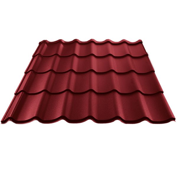 Металлочерепица ATLANTA 1200x2250 мм PE RAL 3005 0,45 мм