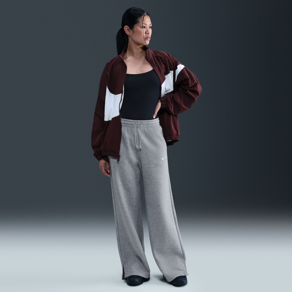 Брюки Nike W NSW PHNX FLC HR PANT WIDE 2 IH1011-063 р. M серый