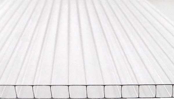 Полікарбонат стільниковий Sototherm 1УФ ПК 4 мм 3000x1050 мм прозорий 