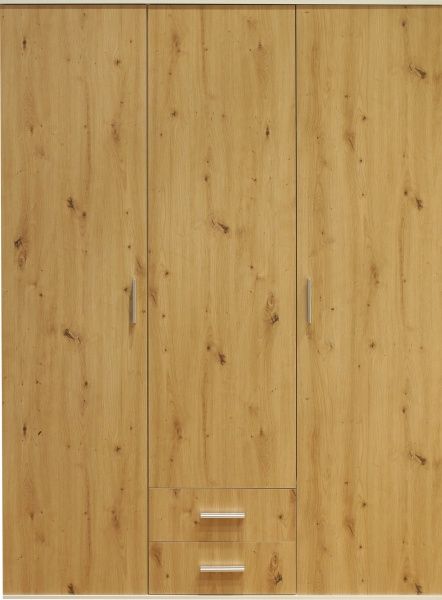 Шкаф Риека Р-ШКЯ2 1502х560х2065 мм дуб артизан/белый 