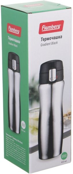 Термочашка Gradient Black 420 мл Flamberg