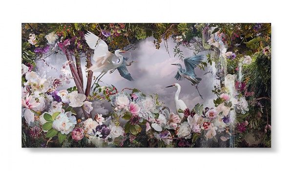 Репродукция Флористика 96x48 см 