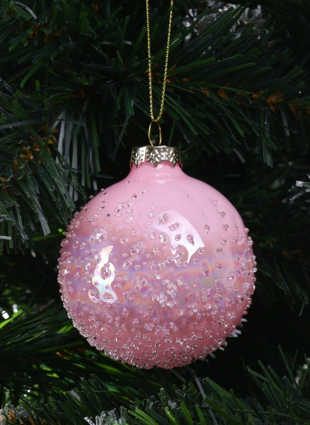 Шар новогодний 80 мм в ассортименте ACT405440