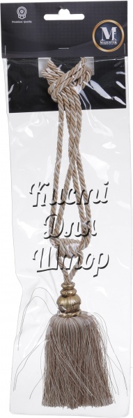 Подхват для штор 2019-56-K-84 кремовый/капучино Majestic