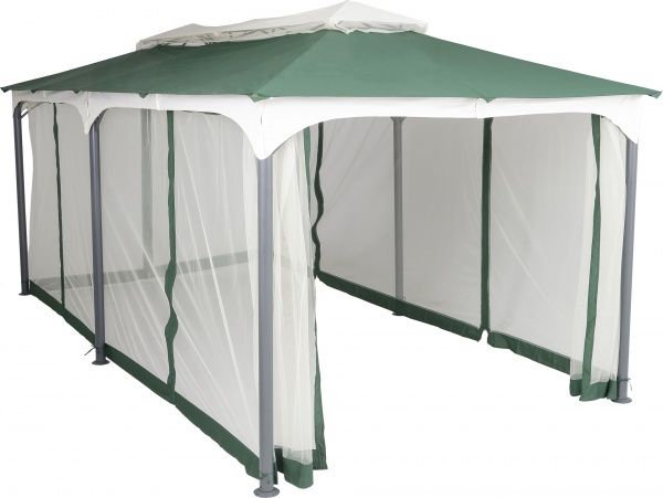 Павильон садовый Indigo с москитной сеткой зеленый DU120
