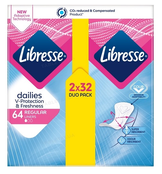 Прокладки щоденні Libresse Нормал Плюс 64 шт.