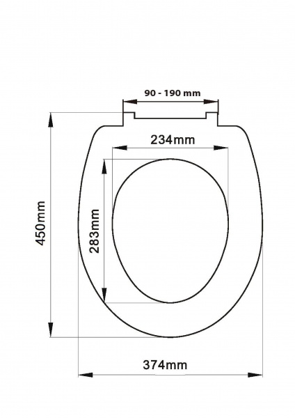 Сидіння для унітаза з кришкою Rapal Soft Close Quick release дюропласт 11dsq