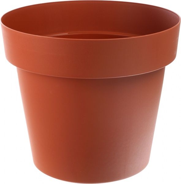 Горщик пластиковий Sanja IPPI Мелроуз круглий 56л теракот 
