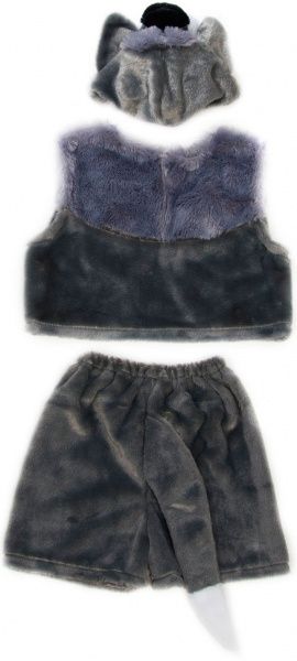 Костюм карнавальний КАРНАВАЛІЯ Вовк р.122 сірий 89006 