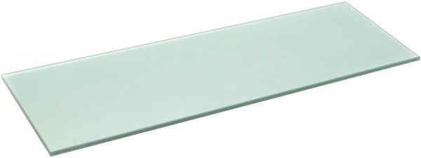 Полиця скляна 600x200x6 мм зелений металік 