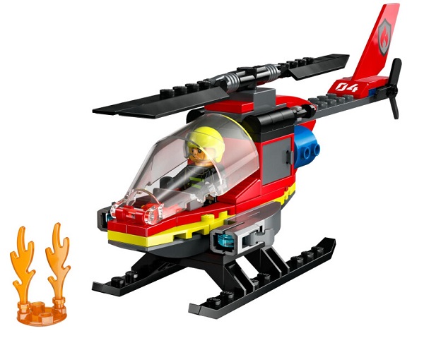 Конструктор LEGO City Пожарный спасательный вертолет 60411
