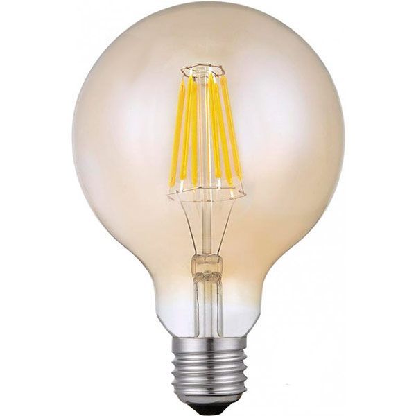 Лампа світлодіодна Геотон Vintage G95 6 Вт E27 2700 К 220 В жовта 