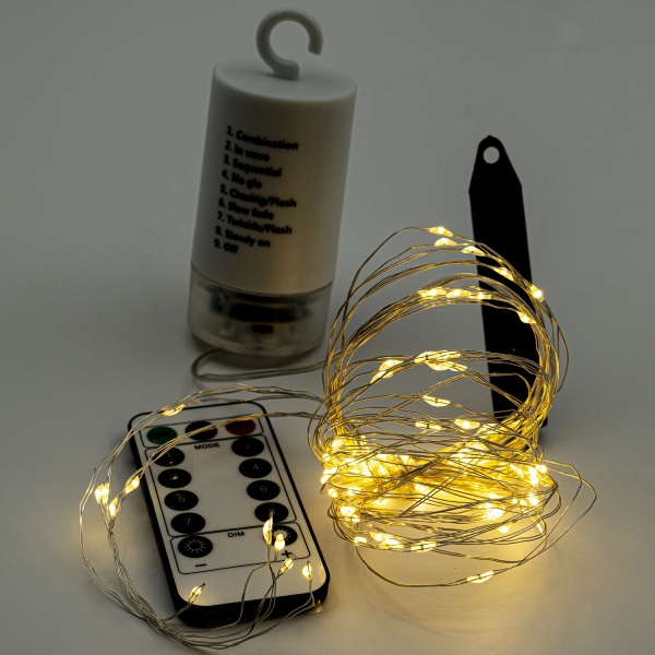 Декоративная гирлянда Altalusse (INL-2108B-100 Warm) встроенный светодиод (LED) 100 ламп 2 м 