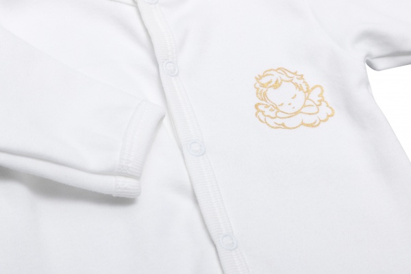 Комбинезон детский для девочки Bambinelli с крылышками р.56 белый 