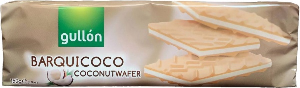 Вафли Gullon с кокосовой начинкой Barquicoco 150 г 