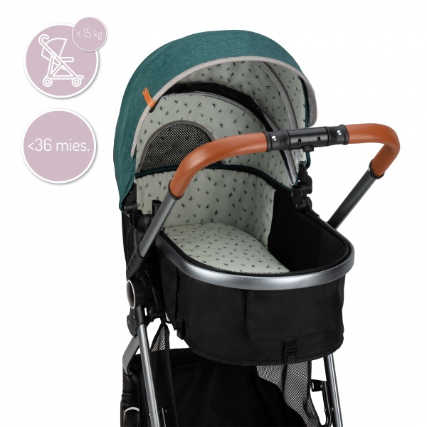 Коляска универсальная 2 в 1 MoMi Limuru 2в1 green 