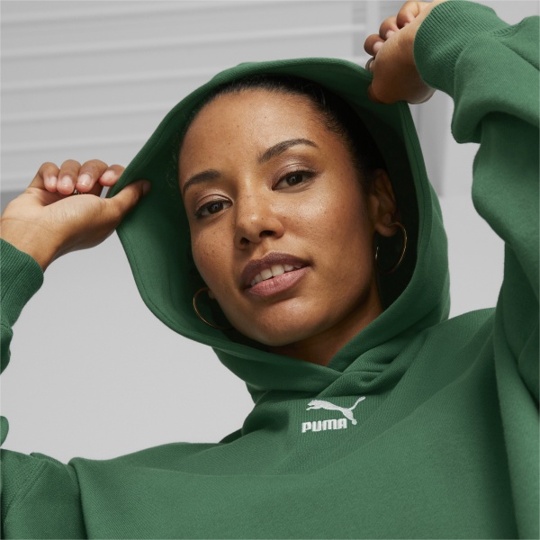 Джемпер Puma CLASSICS OVERSIZED HOODIE TR 53568437 р. S зелений
