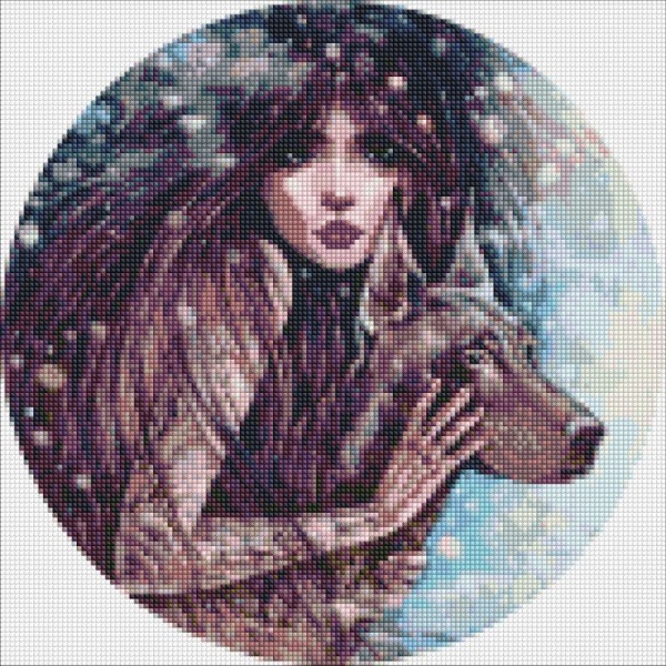 Алмазна мозаїка Ідейка Дика воля 40х40 см Ідейка 