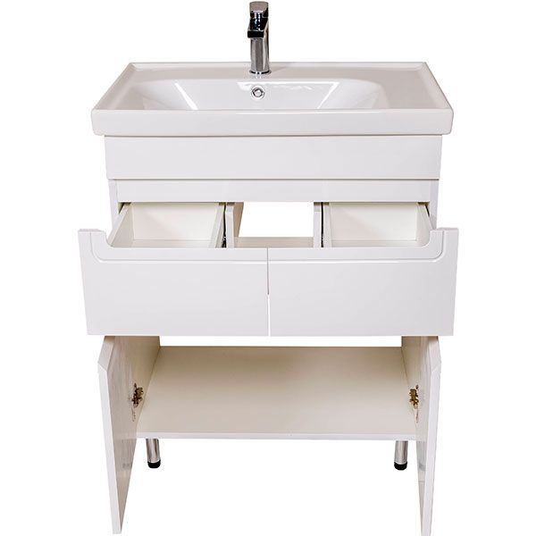 Тумба напольная Aqua Rodos Омега с умывальником Frame 70 см