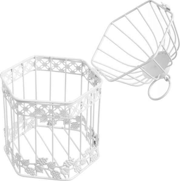 Клетка декоративная Cage Сетка 16х14,5х24,5 см белый 