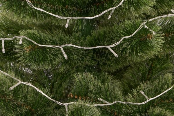 Электрогирлянда линейная внутренняя и внешняя встроенный светодиод (LED) 120 ламп 12м синяя