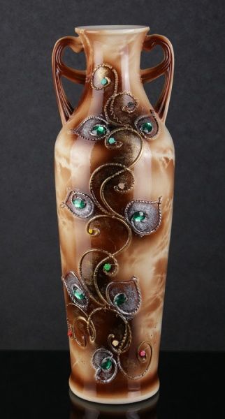 Ваза керамическая коричневая Ксения 69 см Наша Кераміка